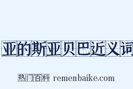 亚的斯亚贝巴近义词是什么意思的图片